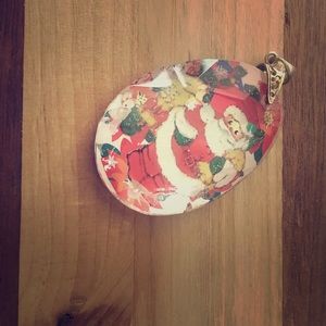 Santa necklace charm